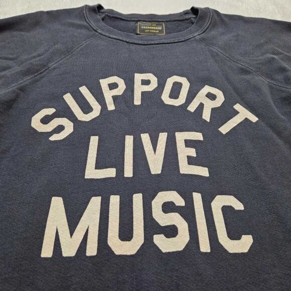 XS Original Retro Band (from Anthropologie) Support Live Music sweatshirt 2 - Picture 4 of 10
